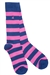 Swole Panda Striped Socks Pink